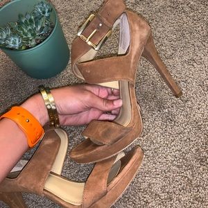 Michael Kors Shoes - Suede Michael Kors Heels Michael Kors Shoes - Suede Michael Kors Heels
